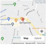Map of Springwood Blue Mountains Hypnotherapy Clinic