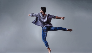 Male dancer in jeans